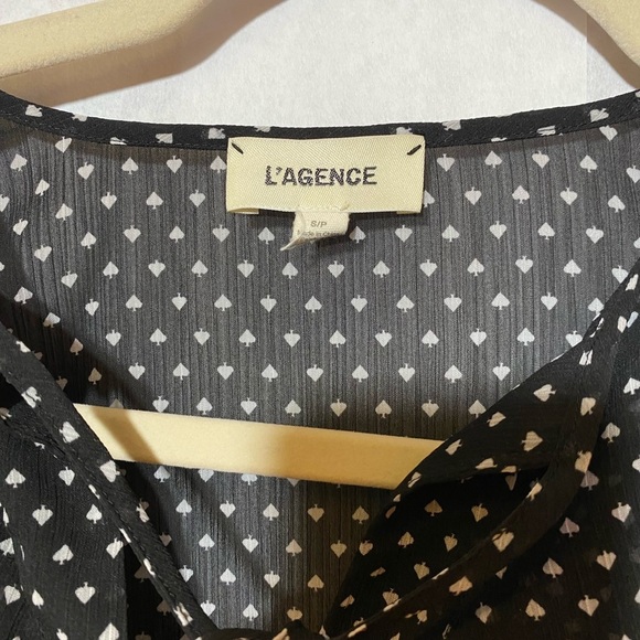 L’agence Tabitha Ruffled Spade Top Size S/P - Picture 7 of 10